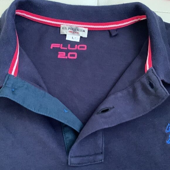 U.S.Polo Assn Cotton Long Sleeve Embroidered Logo Shirt Size L - Picture 8 of 11